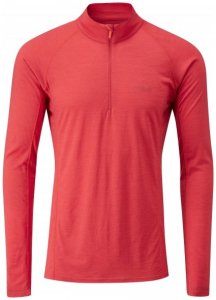 Rab - Merino+ 120 L/S Zip - Merinounterwäsche Gr M rot/rosa