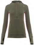 Aclima - Women's Warmwool Hoodsweater with Zip - Merinohoodie Gr M oliv