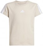 adidas - Girl's 3-Stripes Tee - T-Shirt Gr 170 beige
