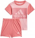 adidas - Kid's Essentials Tee and Shorts Set - T-Shirt Gr 74 rot/rosa