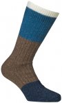 Alpacasocks&Co - Merino Block - Multifunktionssocken 36-39 braun/blau