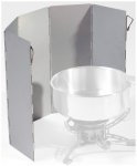 Origin Outdoors - Alu Windschutz Faltbar Gr 78 x 26 cm metallic