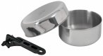 Basic Nature - Biwak Edelstahl Junior - Topf Gr 1,4 l grau