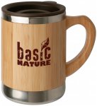 Basic Nature - Edelstahlbecher ''Bambus'' - Tasse Gr 0,3 l beige