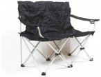 Basic Nature - Travelchair Love Seat Faltsofa - Campingstuhl grau/weiß