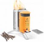 BioLite - CampStove 2+ - Trockenbrennstoffkocher stainless steel /orange