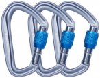 Black Diamond - Hotforge Screwgate 3 Pack - Schraubkarabiner grau