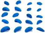 blue pill - Jugs - Klettergriffe Gr S/M blau/weiß