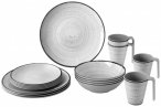 Brunner - Lunch Box - Geschirr-Set Gr 16 Pieces grau