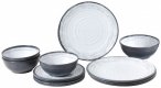Brunner - Midday - Geschirr-Set Gr 12 Pieces weiß/grau