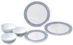 Brunner - Midday - Geschirr-Set Gr 12 Pieces weiß/grau