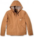 Carhartt - Washed Duck Sherpa Lined Jacket - Freizeitjacke Gr M orange