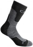 CMP - Trekking Sock Wool Mid - Wandersocken 39-42 schwarz/grau