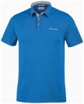Columbia - Nelson Point Polo - Polo-Shirt Gr L - Regular 27'' weiß/blau