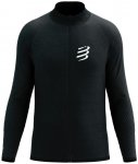 Compressport - Seamless Zip Sweatshirt - Laufjacke Gr M schwarz