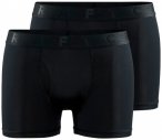 Craft - Core Dry Boxer 3-Inch 2-Pack - Kunstfaserunterwäsche Gr XXL schwarz