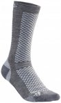 Craft - Warm Mid 2-Pack Sock - Multifunktionssocken 34-36 grau