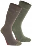 Craghoppers - Nosilife Travel Twin Pack Socks - Wandersocken 39-42 oliv