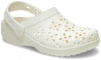 Crocs - Classic Floral Cut Out Clog - Sandalen 38-39 beige/weiß