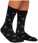 DEDICATED - Socks Sigtuna Bike Pattern - Multifunktionssocken 41-45 schwarz