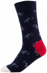DEDICATED - Socks Sigtuna Bike Pattern - Multifunktionssocken 36-40 blau