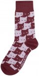 DEDICATED - Socks Sigtuna Pepita Cats - Multifunktionssocken 36-40 rot