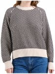 DEDICATED - Women's Sweater Husie Bubble Knit - Pullover Gr XL grau