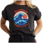 DEDICATED - Women's T-Shirt Visby Happiness - T-Shirt Gr M schwarz