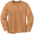 disana - Kid's Aran-Pullover - Wollpullover Gr 110/116 beige/orange