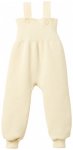 disana - Kid's Strick-Trägerhose - Overall Gr 62/68 beige/weiß