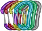 Edelrid - Nineteen G - Schnappkarabiner Gr 6-Pack bunt