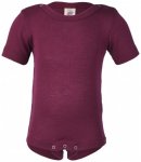 Engel - Baby-Body Kurzarm mit Druckknöpfen an den Schulter - Merinounterwäsche