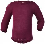 Engel - Baby-Body Langarm Mit Druckverschluss Schulter - Merinounterwäsche Gr 9