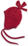 Engel - Baby Mütze Wollfleece - Mütze Gr 86/92 rot