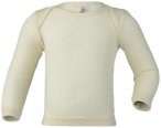 Engel - Baby-Schlupfhemd Langarm Feinripp - Merinounterwäsche Gr 86/92 beige