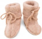 Engel - Baby-Schühchen mit Bändel - Hüttenschuhe 50/56 beige