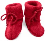 Engel - Baby-Schühchen mit Bändel - Hüttenschuhe 50/56 rot