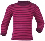 Engel - Baby-Shirt L/S geringelt - Merinounterwäsche Gr 110/116 lila/rosa