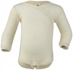 Engel - Kid's Wickelbody L/S - Merinounterwäsche Gr 74/80 beige