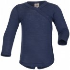 Engel - Kid's Wickelbody L/S - Merinounterwäsche Gr 74/80 blau