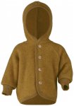 Engel - Kinder Kapuzenjacke mit Holzknöpfen - Wolljacke Gr 62/68 braun