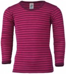 Engel - Kinder Unterhemd L/S - Merinounterwäsche Gr 128 lila