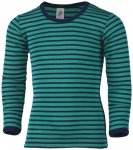 Engel - Kinder Unterhemd L/S - Merinounterwäsche Gr 140 türkis