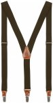 Fjällräven - Singi Leather Clip Suspenders - Hosenträger Gr One Size oliv