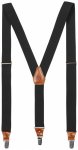 Fjällräven - Singi Leather Clip Suspenders - Hosenträger Gr One Size schwarz
