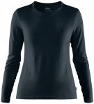 Fjällräven - Women's Abisko Wool L/S - Merinolongsleeve Gr XXS blau/schwarz