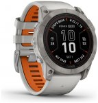 Garmin - Fenix 7X Pro Sapphire Solar - Multifunktionsuhr titan with gray /orange