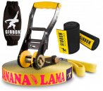 Gibbon Slacklines - Bananalama Treewear Set - Slackline Gr 15 m blau/gelb