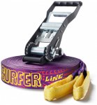 Gibbon Slacklines - Surferline Treewear Set Gr 30 m lila