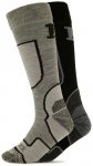 Heber Peak - CedarHe. Ski Socks 2-Pack - Skisocken 43-45 grau